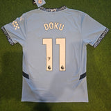Jérémy Doku Signed 2024/25 Manchester City Home Shirt