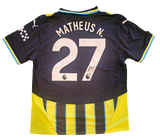 Matheus Nunes Signed 2024/25 Manchester City Away Shirt