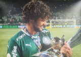 Gustavo Scarpa Signed Palmeiras Photos