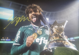 Gustavo Scarpa Signed Palmeiras Photos