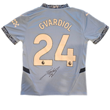 Joško Gvardiol Signed 2024/25 Manchester City Home Shirt