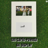 Ian Poveda Signed Leeds Display