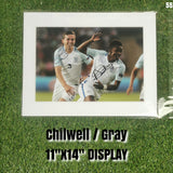 Ben Chilwell and Demarai Gray Signed England Display