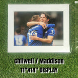 Ben Chilwell and James Maddison Signed Leicester Display