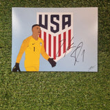 Zack Steffen Signed Limited Edition USA Prints