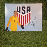 Zack Steffen Signed Limited Edition USA Prints