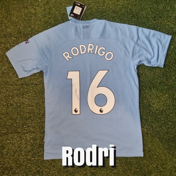 Rodri Signed Manchester City Shirts