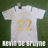 Kevin De Bruyne Signed Manchester City Champions Shirts
