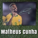 Matheus Cunha Signed Brazil Photos