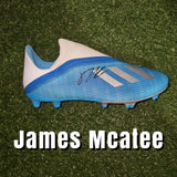 James McAtee signed Adidas boots