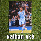 Nathan Aké Signed Manchester City Photos