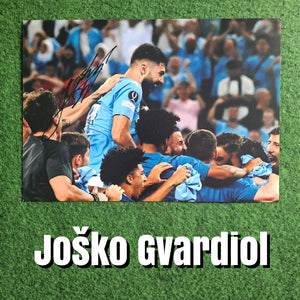 Joško Gvardiol Signed Manchester City Photos