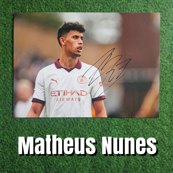 Matheus Nunes Signed Manchester City Photos