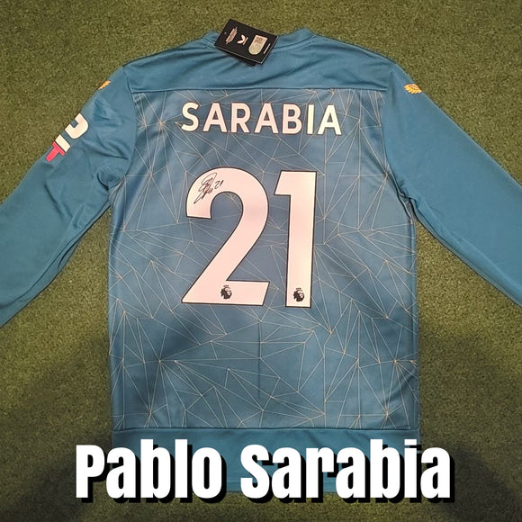 Pablo Sarabia Signed Wolverhampton Wanderers 2022/23 Away Shirt