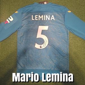 Mario Lemina Signed Wolverhampton Wanderers 2022/23 Away Shirt