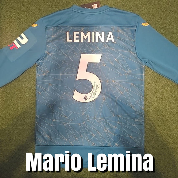 Mario Lemina Signed Wolverhampton Wanderers 2022/23 Away Shirt