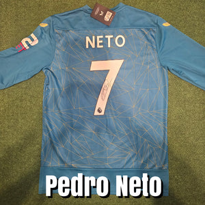 Pedro Neto Signed Wolverhampton Wanderers 2022/23 Away Shirt