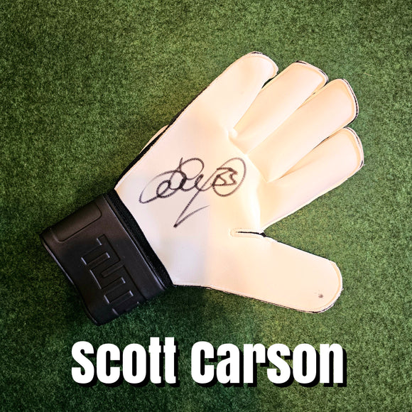 Scott Carson Signed Goalkeeper Gloves