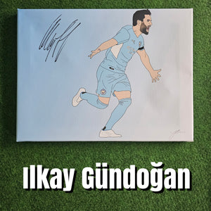 Ilkay Gündoğan Signed Custom Canvases