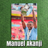 Manuel Akanji Signed Manchester City Photos