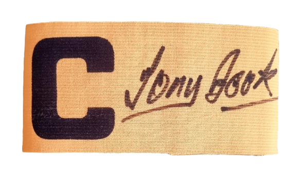 Tony Book Signed Captain's Arm Band