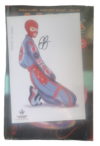 Emilia Clarke signed 'Mother of Madness' Art Card and Graphic Novel