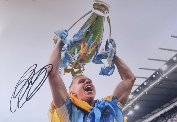Oleksandr Zinchenko Signed Manchester City Photos