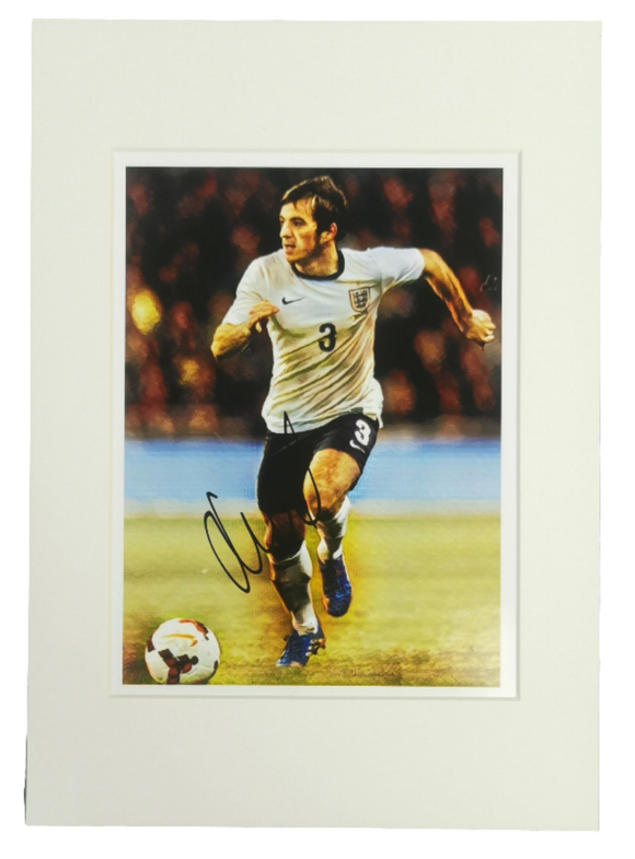 Leighton Baines Signed England Display