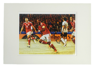 Ashley Williams Signed Wales Display