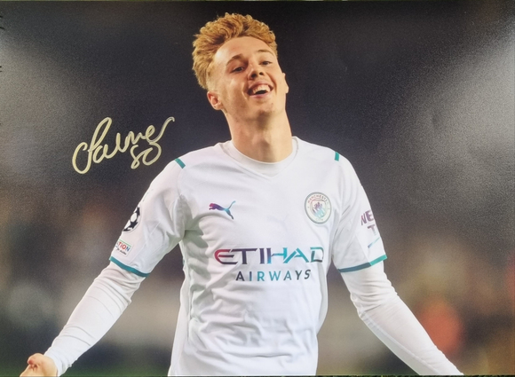 Cole Palmer Signed Manchester City Photos