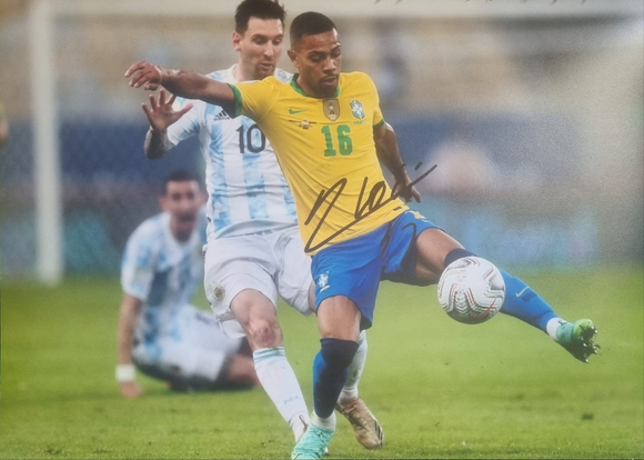 Renan Lodi Signed Brazil Photo