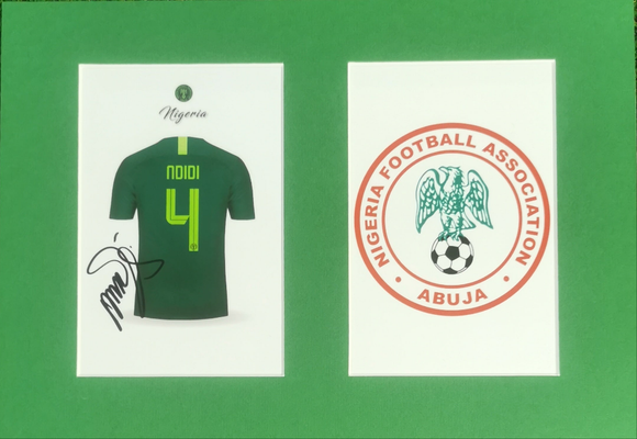 Wilfred Ndidi Signed Nigeria Displays