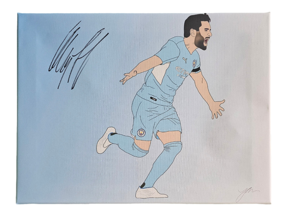 Ilkay Gündoğan Signed Custom Canvases