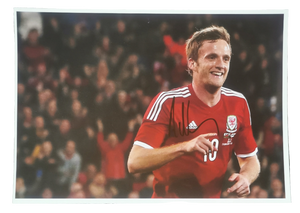 Andy King Signed Wales Photo