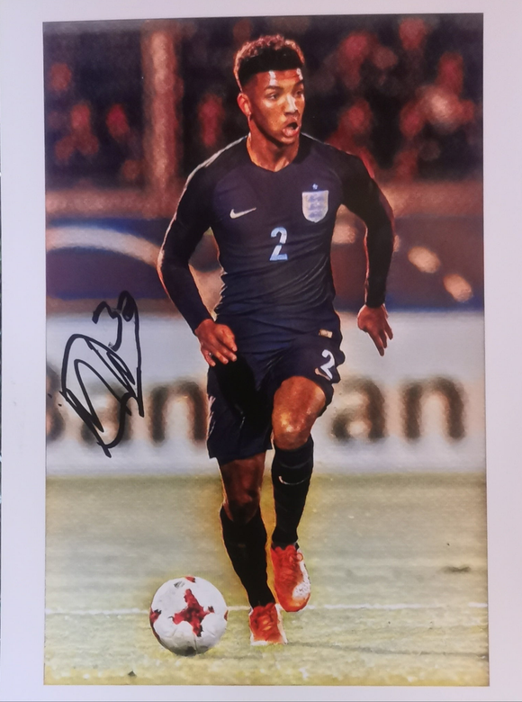 Mason Holgate Signed England Photo