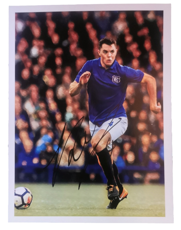Michael Keane Signed Everton Photo
