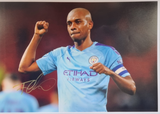 Fernandinho Signed Manchester City Photos