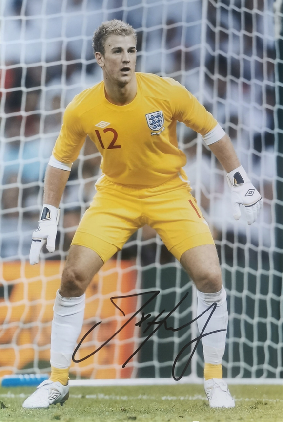 Joe Hart Signed England Photo
