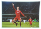 Tom Lawrence Signed Wales Photos