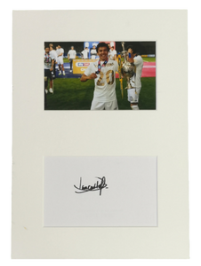 Ian Poveda Signed Leeds Display