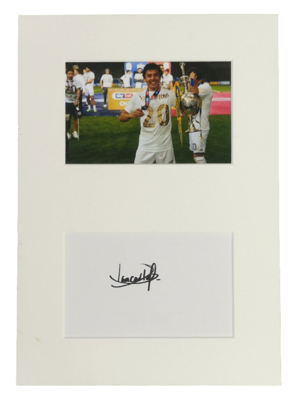 Ian Poveda Signed Leeds Display