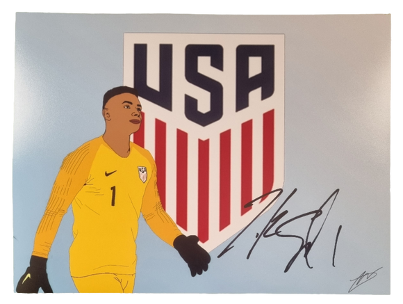 Zack Steffen Signed Limited Edition USA Prints