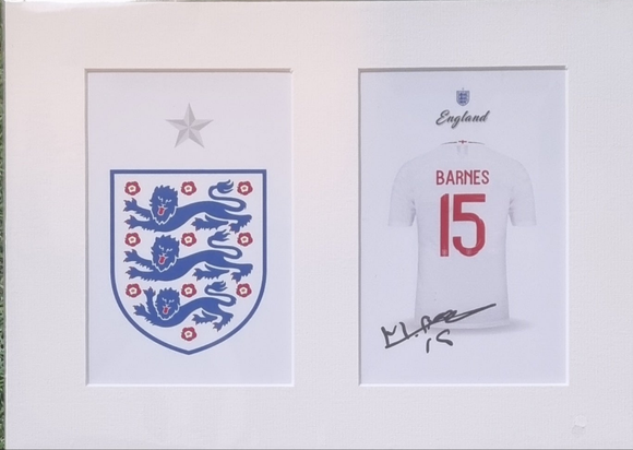 Harvey Barnes Signed England Displays