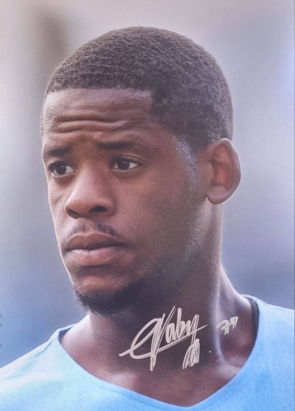 Luke Mbete Signed Manchester City Photos