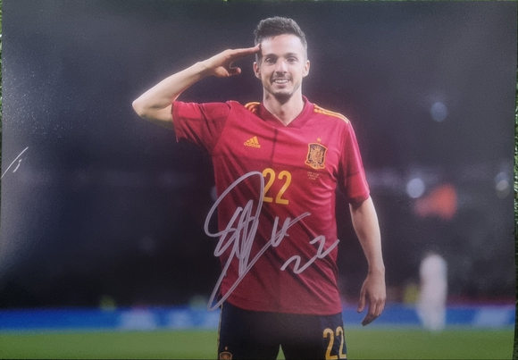 Pablo Sarabia Signed Spain Photos