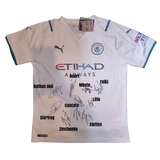 Squad Signed Manchester City Away Shirt