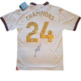 Joško Gvardiol Signed 2023/24 Manchester City 'CHAMPIONS' Away Shirt