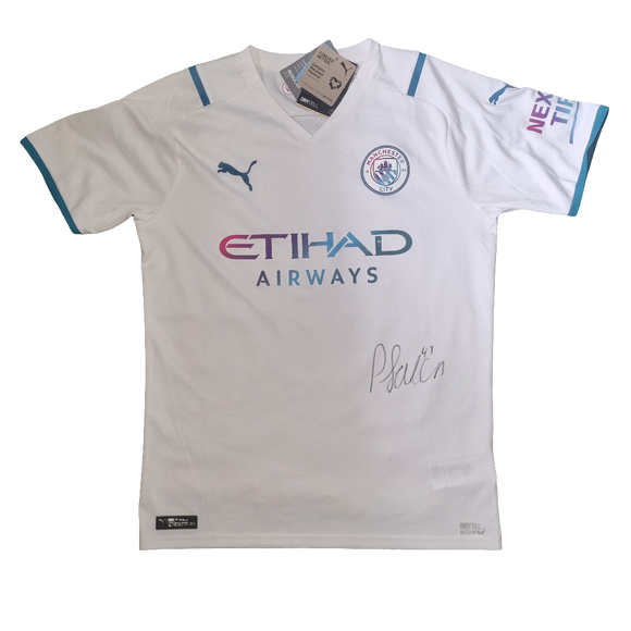Phil Foden Signed 2021/22 Manchester City Away Shirt
