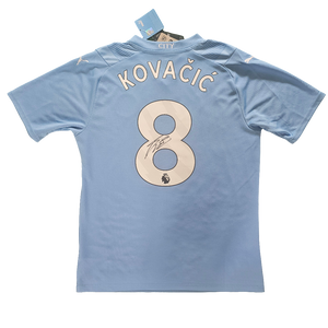 Mateo Kovačić Signed 2023/24 Manchester City Home Shirt