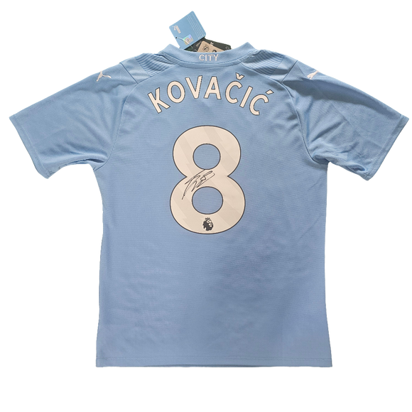 Mateo Kovačić Signed 2023/24 Manchester City Home Shirt